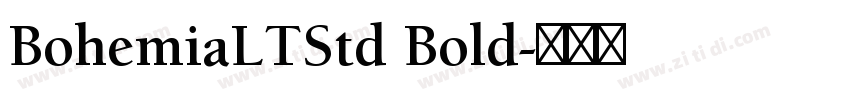 BohemiaLTStd Bold字体转换